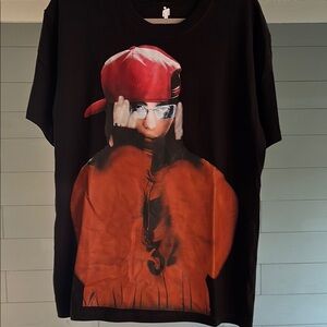 Billie Eilish TourT-Shirt with Red Graphic Design